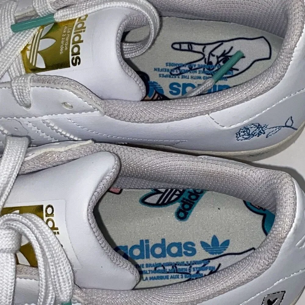 adidas women white